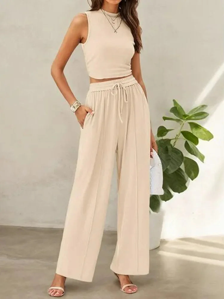 Lena – Summer Two-Piece Pants Set
