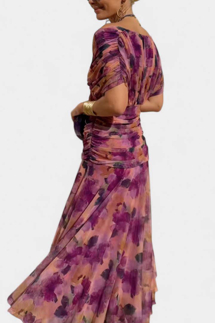 Alondra – Elegant Formal Dress with Off-Shoulder Design
