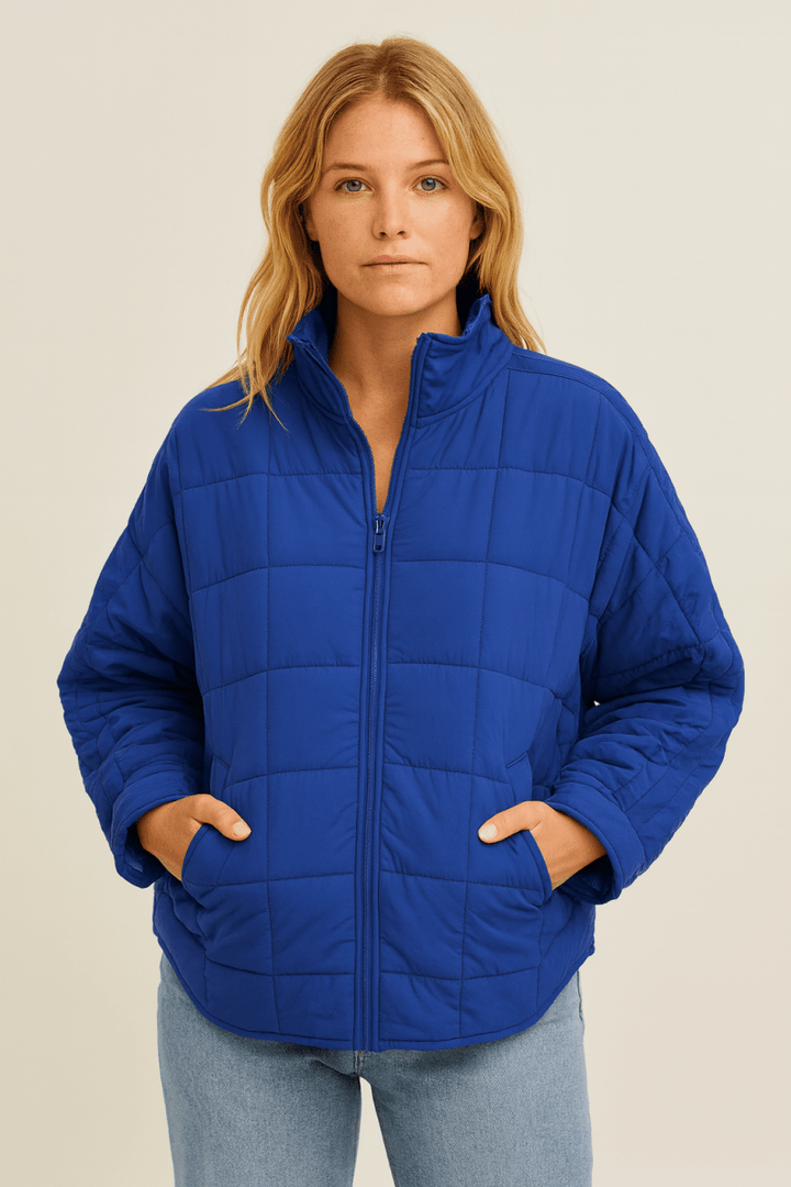 APRIL – LIGHTWEIGHT COMPACT ZIP PUFFER JACKET