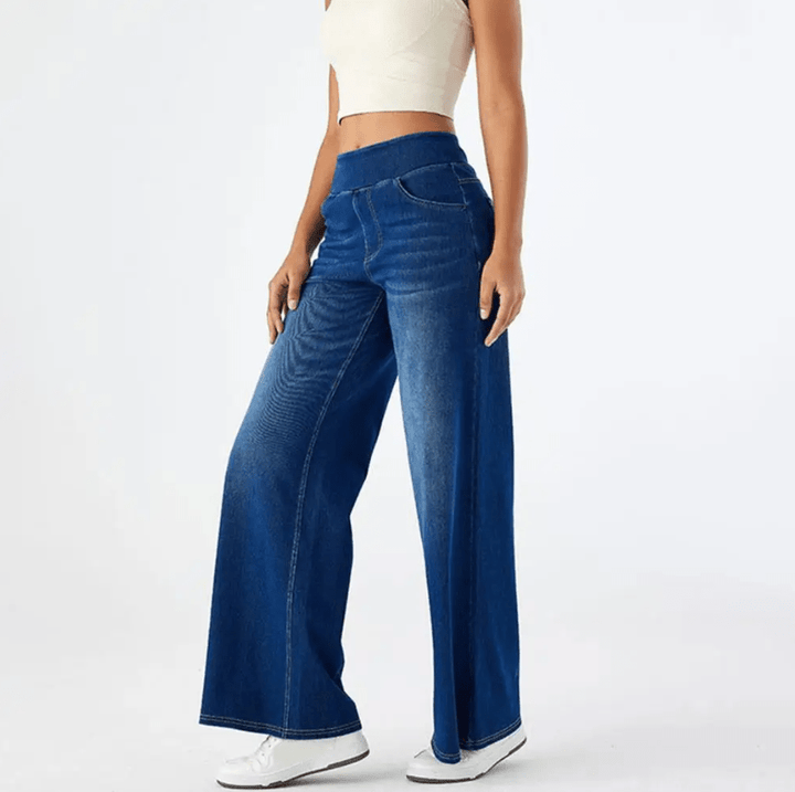 Elena - High-Stretch Wide-Leg Jeans