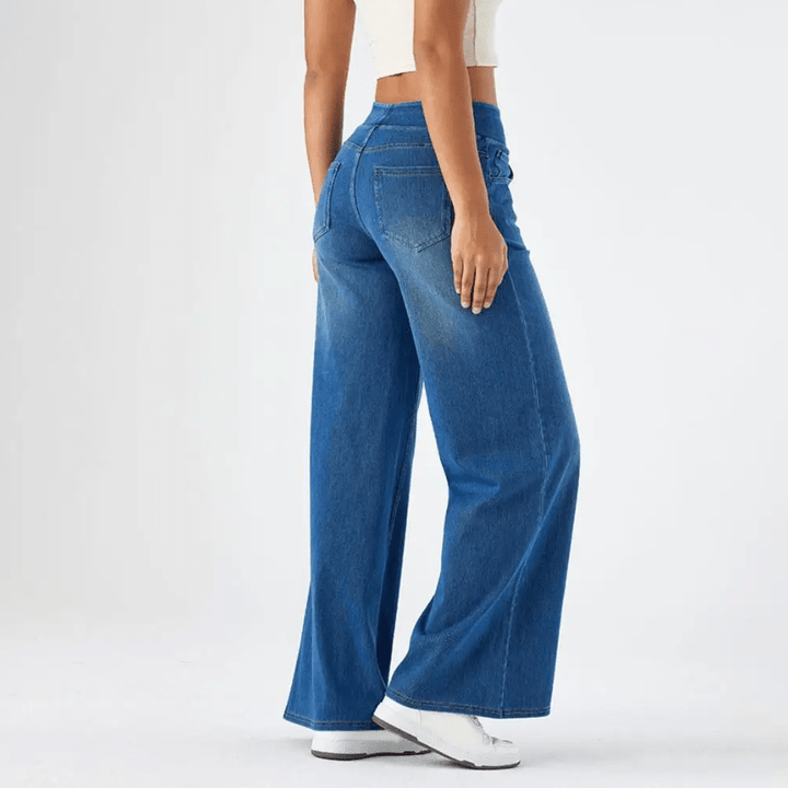 Elena - High-Stretch Wide-Leg Jeans