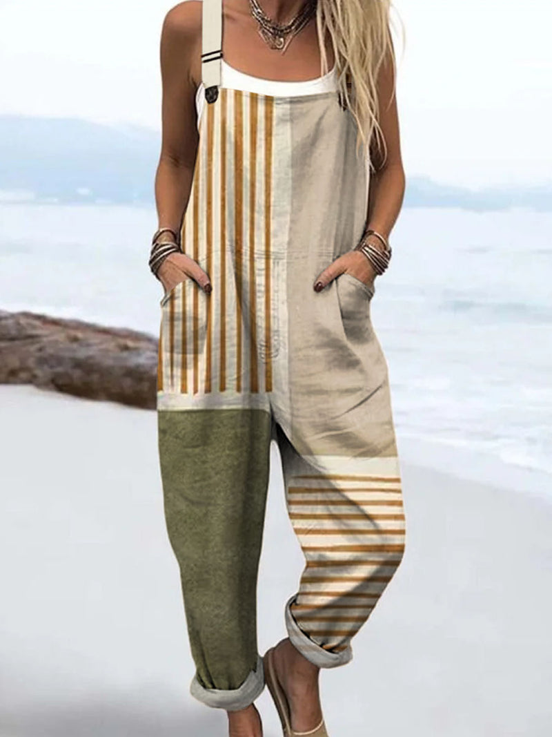 Frederikke | Striped Relaxed Jumpsuit