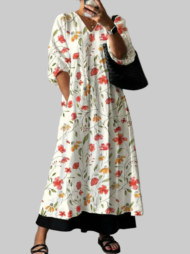 Ana | Elegant Printed Dress