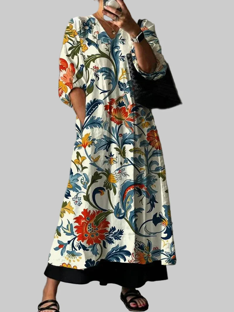 Carol | Elegant Printed Dress