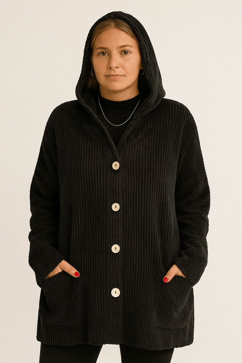 INDIE | CORDUROY HOODED JACKET