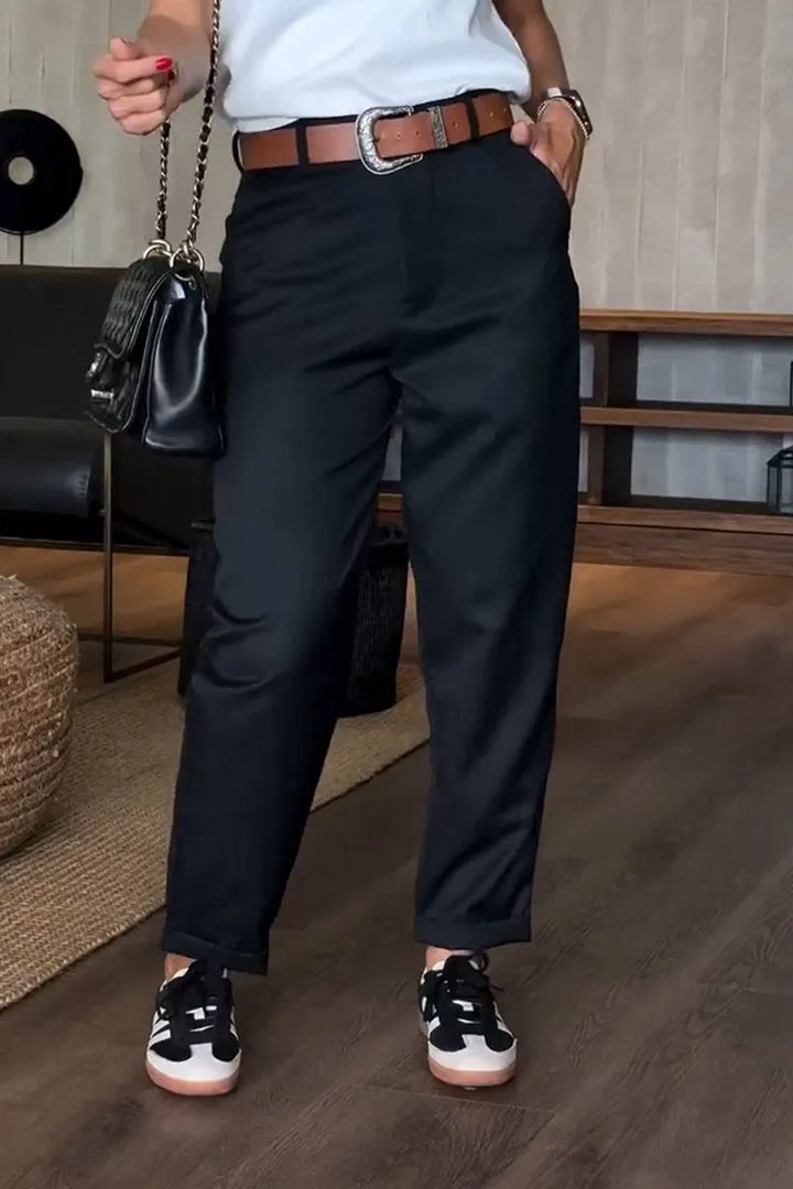 Elara - High-Waist Tailored Pants