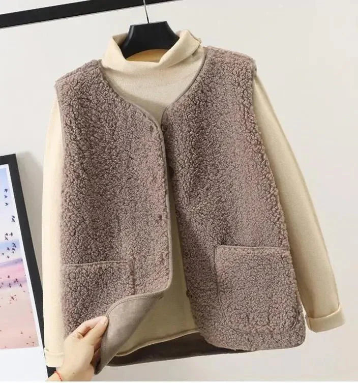 Cozy Plush Vest for Women