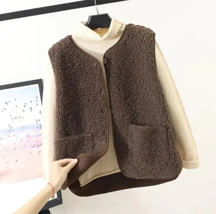 Cozy Plush Vest for Women