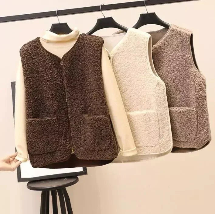Cozy Plush Vest for Women