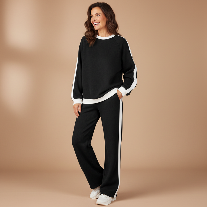 SANDI™ - Comfortable 2-Piece Lounge Set Sweatshirt & Straight Leg Pants