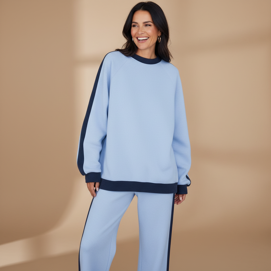 SANDI™ - Comfortable 2-Piece Lounge Set Sweatshirt & Straight Leg Pants