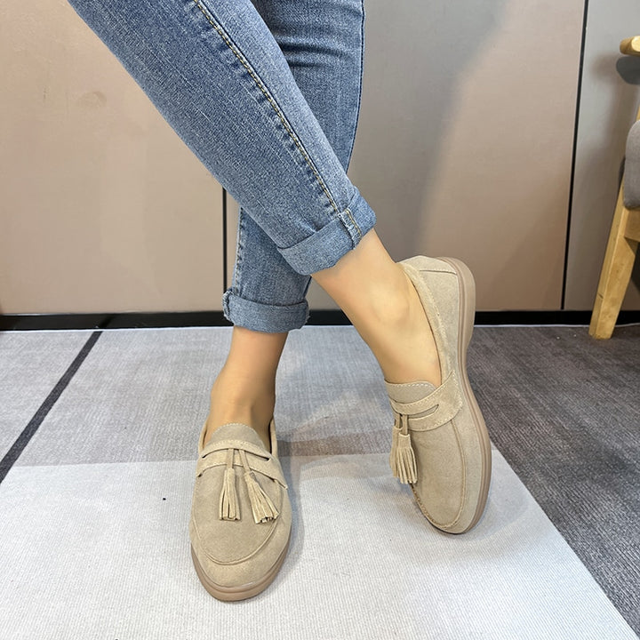 Sienna | Fringe Suede Loafer