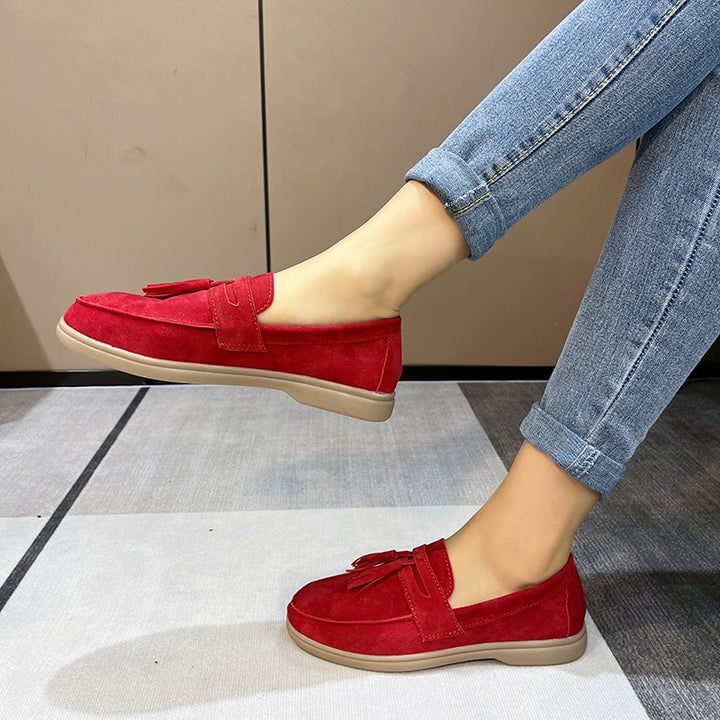 Sienna | Fringe Suede Loafer