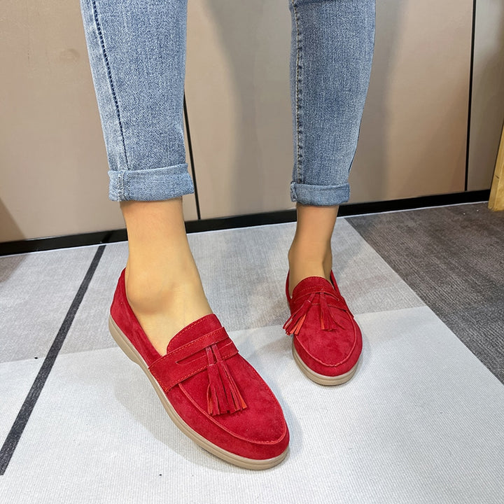 Sienna | Fringe Suede Loafer