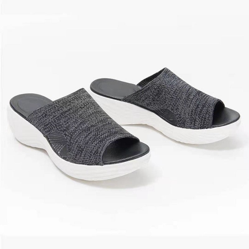 Bella - Stretch Slip-On Sandals